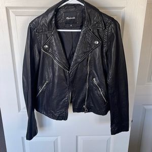 Madewell leather jacket, never worn, excellent condition. Size medium